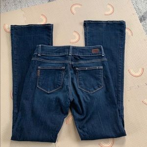 Paige Bootcut Dark Denim Jeans